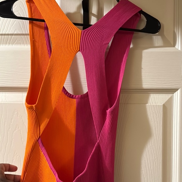 Pink and Orange Dress - Picture 3 of 4